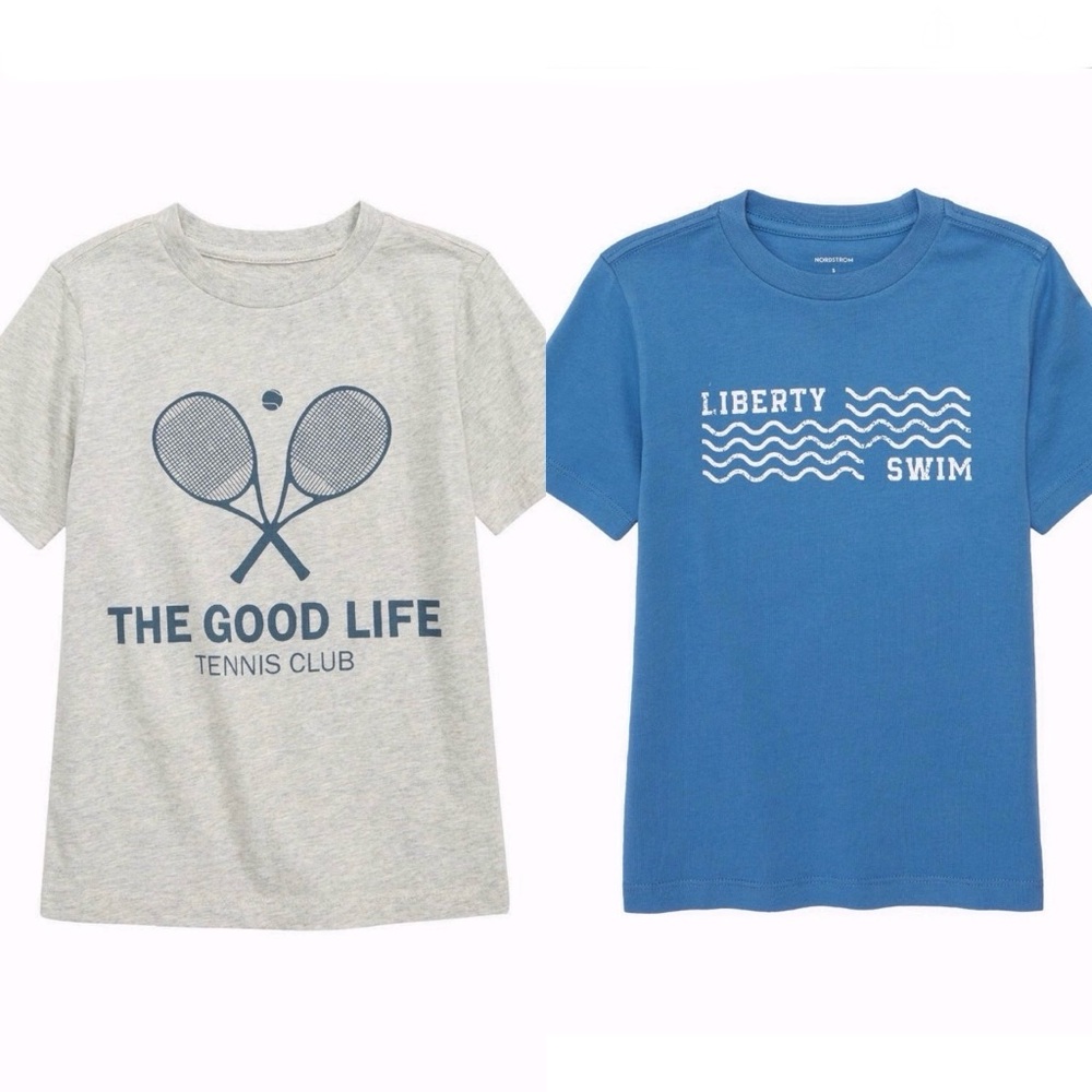 Nordstrom Summer Sports T Shirts, Set of 2